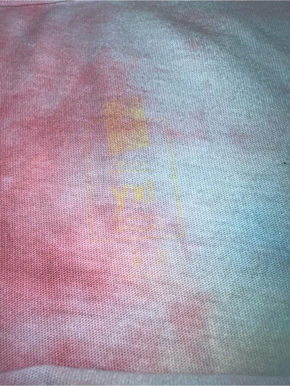 Kids Tie-Dye Hoop Love Sporty Pink & Blue Graphic Tee Size L - Picture 4 of 6